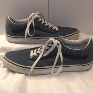 Blue vans. Denim vans.